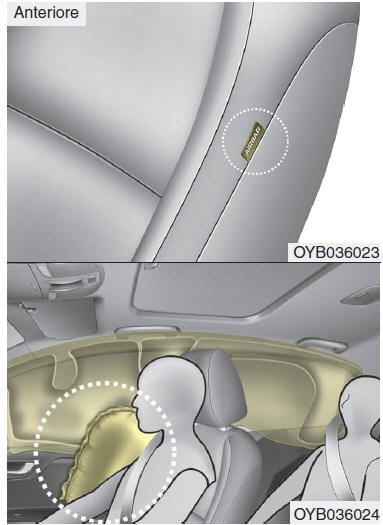 Air bag laterale (se in dotazione)