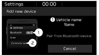 Associare un dispositivo Bluetooth