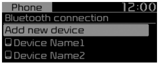 Connessione Bluetooth