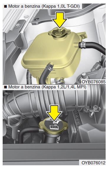 Controllo livello liquido refrigerante