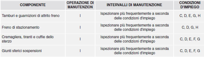 Manutenzione in condizioni di impiego gravose - Per motore benzina