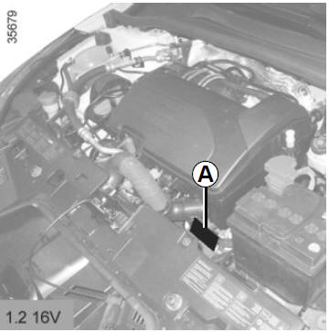 Targhetta di identificazione motore 